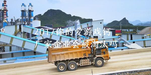 2017你的碳酸钙厂家企业会被淘汰吗